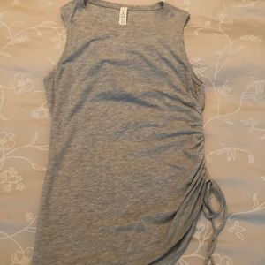 Grey Lululemon crew neck tank top